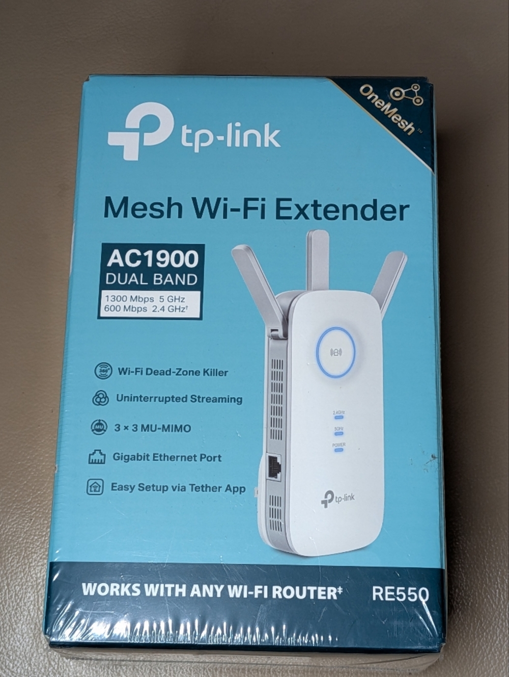 Brand New TP-Link RE550 AC1900 Dual-Band Mesh Wi‑Fi Extender (White)